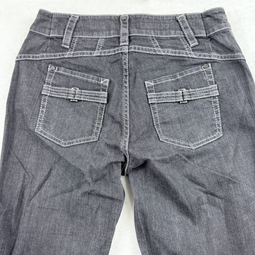 Laurel Straight Leg Jeans Dark Wash Contrast Stitch Denim Size 38 - Picture 6 of 11
